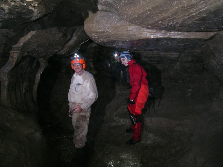 Photo in the dry side of Gage cave.