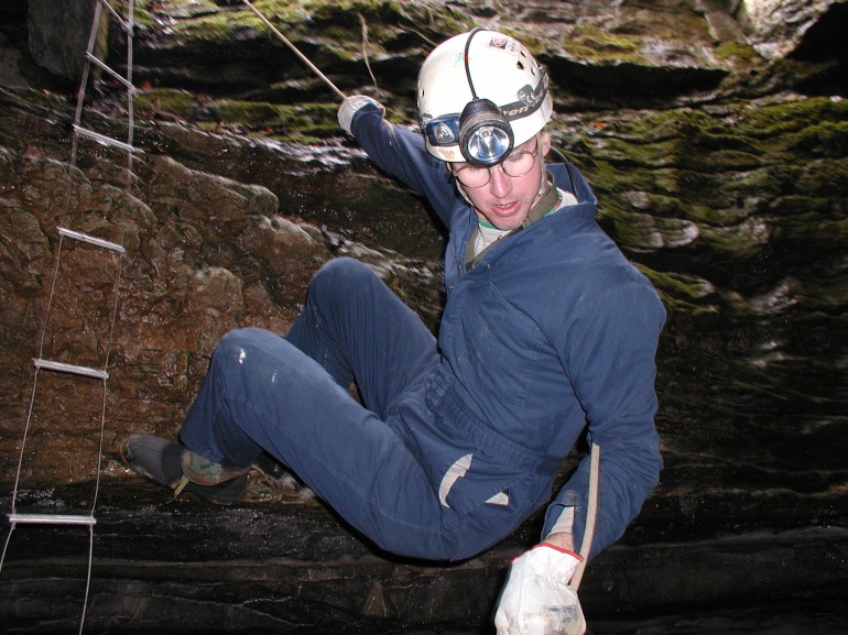 Photo of Rappel  into Jugornot Cave.