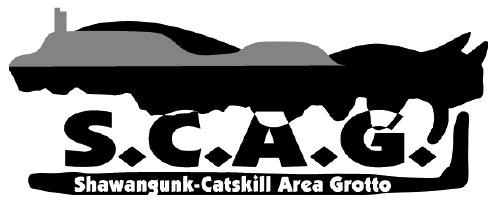 Image of Shawangunk Catskill area Grotto logo, SCAG